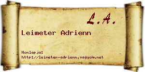 Leimeter Adrienn névjegykártya